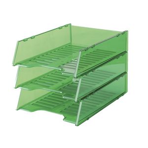 Italplast A4 Document Tray Tinted Green