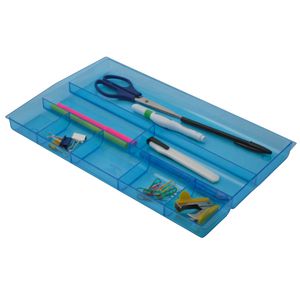 Italplast Drawer Tidy Tinted Blue