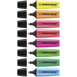 Stabilo Boss Highlighter Assorted 8 Pack