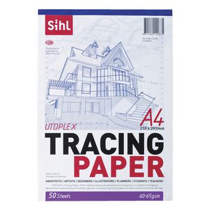 Sihl 60gsm A4 Tracing Paper Pad 50 Sheets