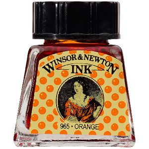 Winsor & Newton Drawing Ink 14mL Orange 965