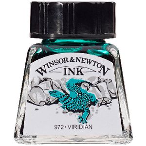 Winsor & Newton Drawing Ink 14mL Viridian 972