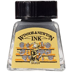 Winsor & Newton Drawing Ink 14mL Silver 945