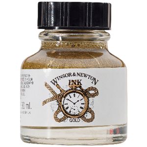 Winsor & Newton Drawing Ink 30mL Gold 944