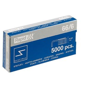 Rapid Steel Staples 66/6 5000 Pack
