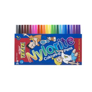 Texta Nylorite Colouring Pens Assorted 24 Pack