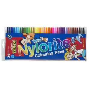 Texta Nylorite Colouring Pens Assorted 36 Pack