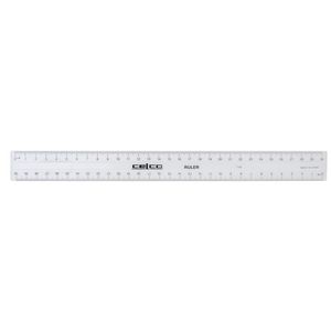 Celco Clear Ruler 30cm 25 Pack