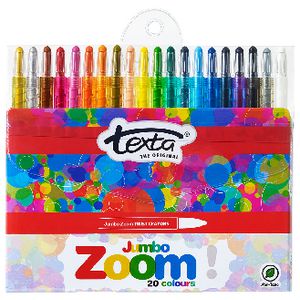 Texta Jumbo Zoom Crayons 20 Pack