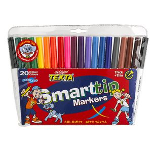 Texta Smarttip Markers Assorted Colours 20 Pack