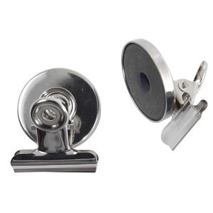 J.Burrows 32mm Magnetic Clips Chrome 2 Pack