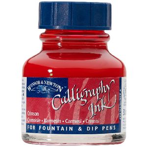 Winsor & Newton Calligraphy Ink 30mL Crimson