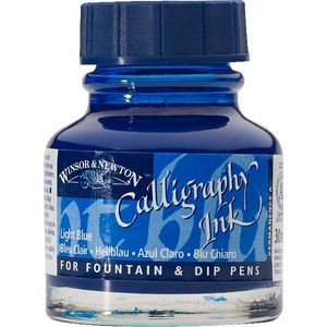Winsor & Newton Calligraphy Ink 30mL Light Blue
