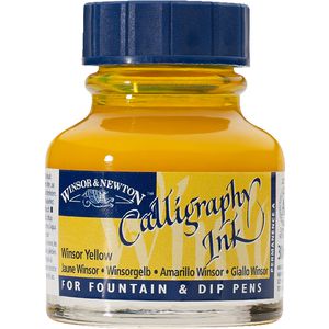 Winsor & Newton Calligraphy Ink 30mL Winsor Yellow