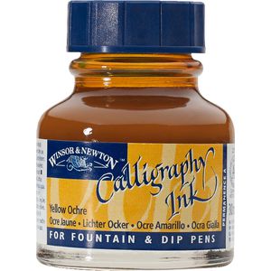 Winsor & Newton Calligraphy Ink 30mL Yellow Ochre