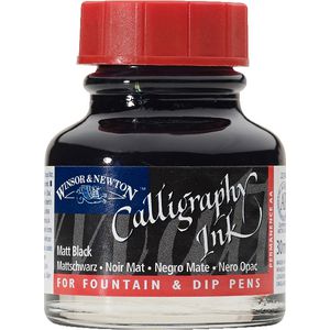 Winsor & Newton Calligraphy Ink 30mL Matte Black