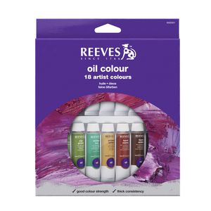 Reeves Oil Colour Paint Set 10mL 18 Pack