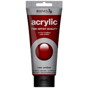 Reeves Artist Acrylic Paint 200mL Raw Umber