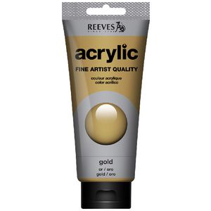 Reeves Artist Acrylic Paint 200mL Gold