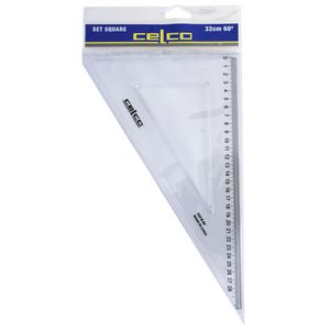 Celco 32cm 60 Degrees Set Square White