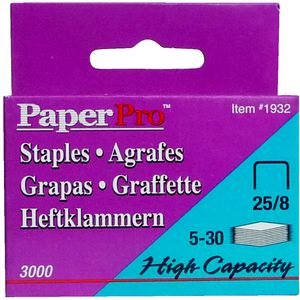 PaperPro 25/8 Staples 3000 Pack