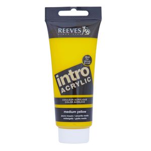 Reeves Acrylic Paint 100mL Medium Yellow