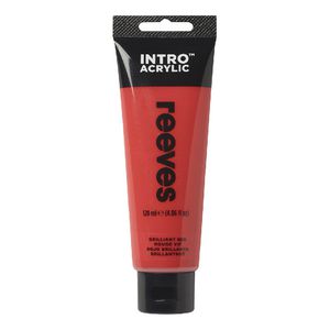 Reeves Acrylic Paint 100mL Brilliant Red