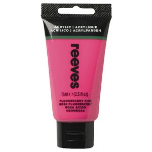 Reeves Artist Acrylic Paint 75mL Fluro Pink