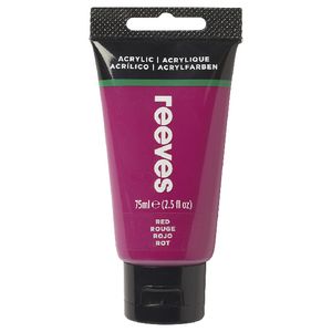 Reeves Artist Acrylic Paint 75mL Red