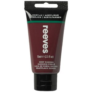 Reeves Artist Acrylic Paint 75mL Deep Madder