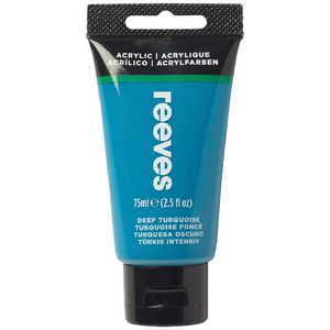 Reeves Artist Acrylic Paint 75mL Deep Turquoise
