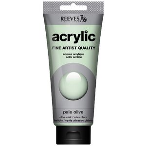 Reeves Artist Acrylic Paint 200mL Pale Olive