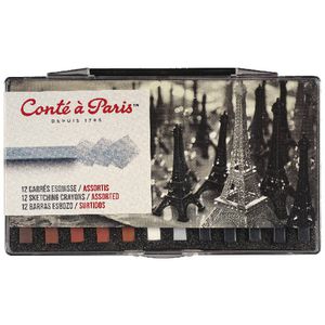 Conte Crayon Assorted Sketch Set 12 Pack