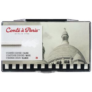 Conte Crayon White 2B Set 12 Pack