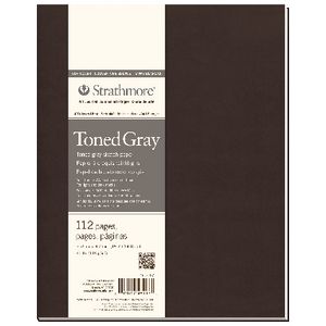 Strathmore Soft Cover Grey Journal 7.75 x 9.75"