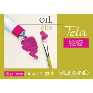 Fabriano A5 Oil Painting Pad 300gsm 10 Sheet