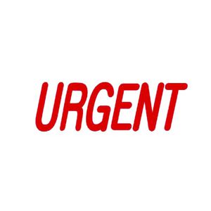 Deskmate Pre-Inked Office Stamps Urgent Red