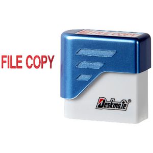 Deskmate Pre-Inked Office Stamps File Copy Red