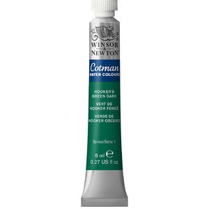 Winsor & Newton Cotman Watercolour 8mL Hookers Green Dark