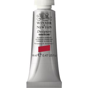 Winsor & Newton Designers Gouache 14mL Alizarin Crimson S0