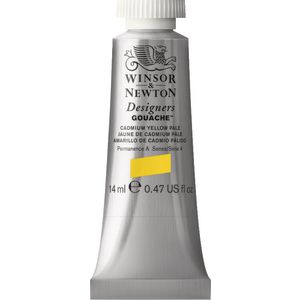 Winsor & Newton Designers Gouache 14mL Cadmium Yellow Pale S4