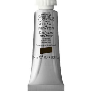 Winsor & Newton Designers Gouache 14mL Jet Black S1