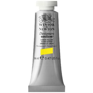 Winsor & Newton Designers Gouache 14mL Lemon Yellow S1