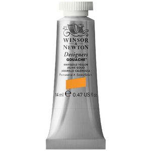 Winsor & Newton Designers Gouache 14mL Marigold Yellow S1