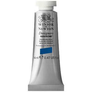 Winsor & Newton Designers Gouache 14mL Prussian Blue S1