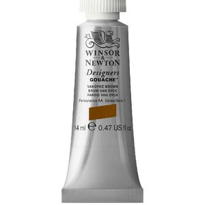 Winsor & Newton Designers Gouache 14mL Vandyke Brown S1