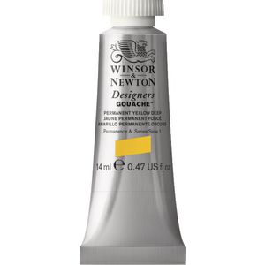 Winsor & Newton Designers Gouache 14mL Perm Yellow Deep S1