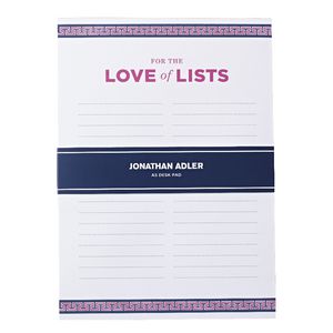 Jonathan Adler A5 Desk Pad Pink
