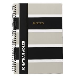 Jonathan Adler B5 Spiral Notebook 160 Page Black
