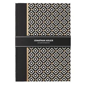 Jonathan Adler Slim A5 Notebook 30 Page Black 2 Pack